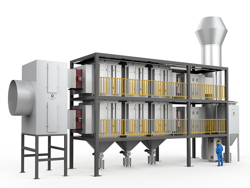 雷火竞技大型干式电除尘净化系统