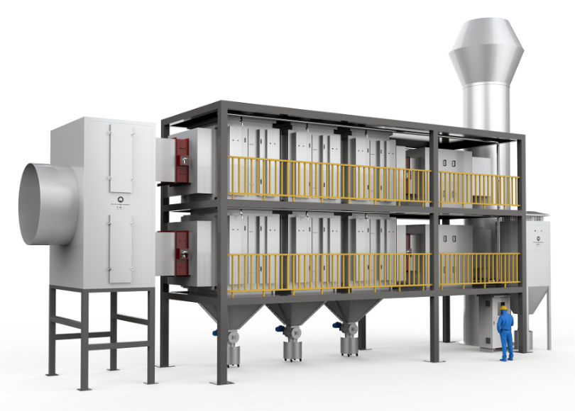 雷火竞技焊接烟尘干式电除尘设备